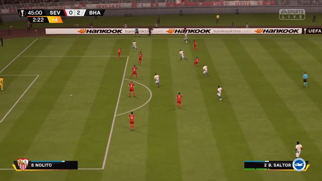 SEVILLA VS BRIGHTON ( 1-4 ) FIFA 19 смотреть онлайн