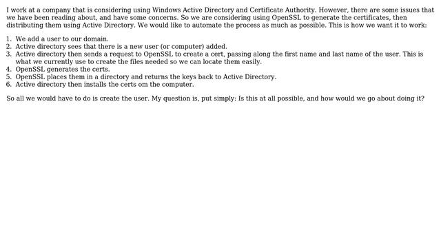 OpenSSL and Windows Active Directory смотреть онлайн