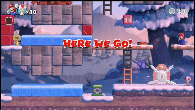 Mario Vs. Donkey Kong Co-Op World 6-6 | Slippery Summit смотреть онлайн