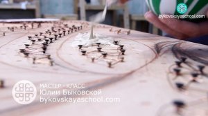 Ч 6 из 12. Мастер-класс #Барельеф розы из гипсовой шпаклевки своими руками. Первые слои барельефа