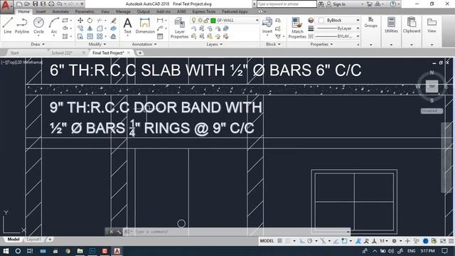 Cutting Section Plan in AutoCAD 2018 смотреть онлайн