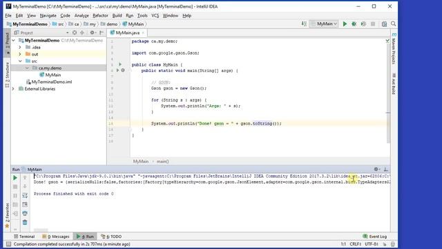 Run Java from Jar: IntelliJ Terminal смотреть онлайн