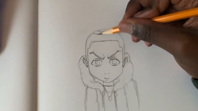 Drawing myself as a boondocks character !!! | pencil sketch 8 | смотреть онлайн