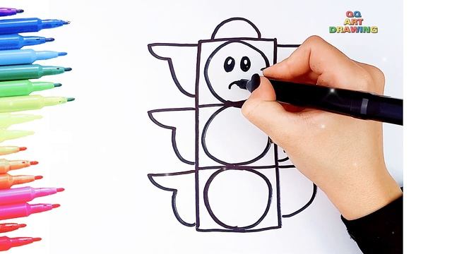 ✏️ How To Draw a Monster Truck, Trafic Light ? a House ? смотреть онлайн