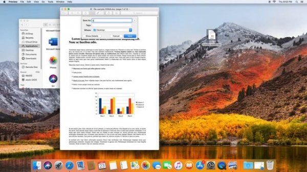 Convert doc to pdf Macbook