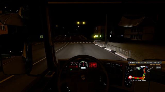 Euro Truck Simulator 2 \ Ночной рейс до Анапы по карте ЮЖНЫЙ РЕГИОН смотреть онлайн