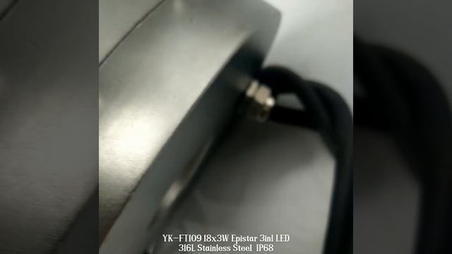 YK-FT109 18x3W  316L Stainless Steel IP68 Waterproof 54W LED Fountain Light