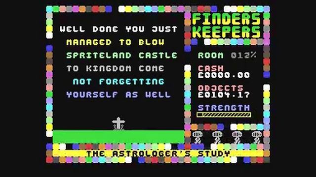 Finders Keepers game ending by Mastertronic смотреть онлайн