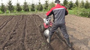 Как быстро посадить картошку? Нарезаем гряды мотоблоком МОБИЛ К МКМ-4!