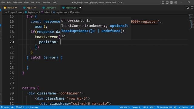 Create a Rest API in PHP and Consume it in React -21- (Frontend (User Registration) Moroccan Darija смотреть онлайн