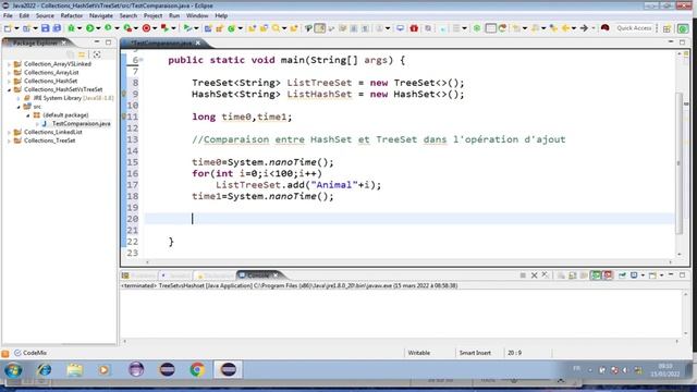 Java 20: Collection Set (HashSet Vs TreeSet) смотреть онлайн