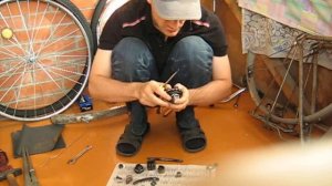 Реставрация велосипеда Урал Аист 6 Ремонт и восстановление задней втулки советского образца
