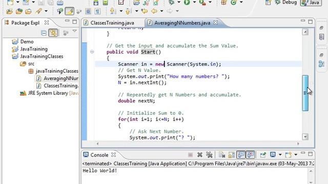 #23 Java Program for Averaging N Numbers || Core Java in Tamil смотреть онлайн