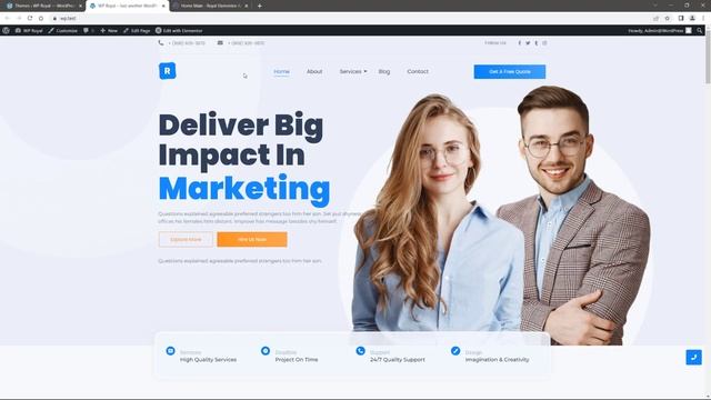 How to Import Elementor Template Kit - Royal Elementor Addons смотреть онлайн