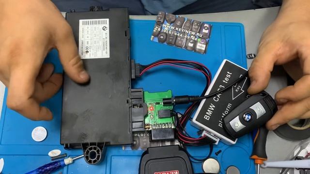 Изготовление ключа Bmw E60 утеря всех Ключей смотреть онлайн
