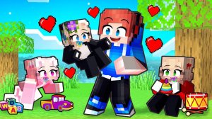 Удочерил СУМАСШЕДШИХ ФАНАТОК в Майнкрафт!