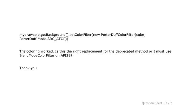 Android : setColorFilter is deprecated on API29 смотреть онлайн