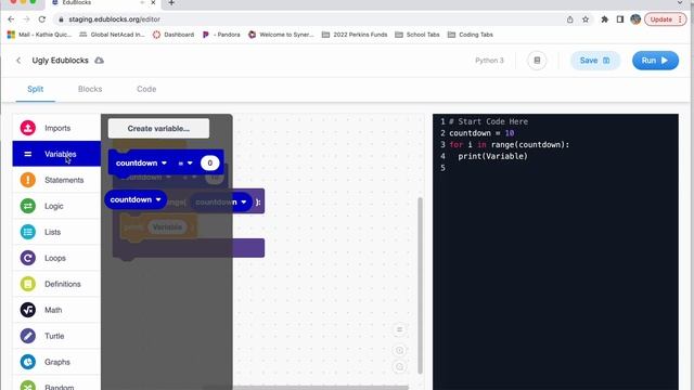 Python Edublocks: Intro #1 смотреть онлайн