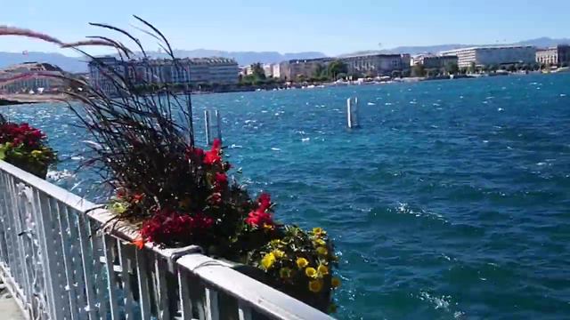 Suisse Switzerland Genève Швейцария Женева Набережная озера Remblai rivière lac Léman смотреть онлайн