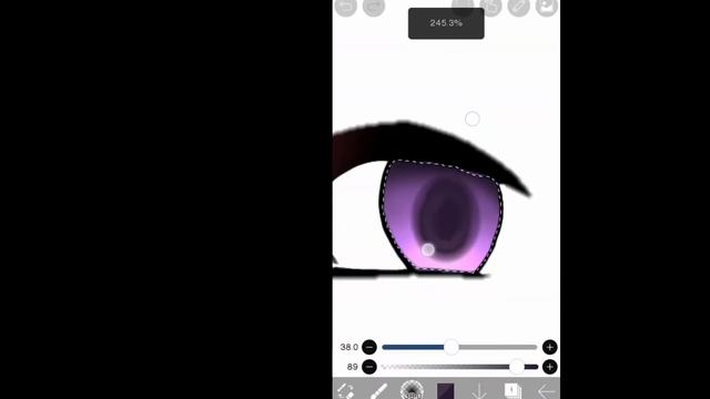 Как рисовать глаза? Туториал по обработке глаз? Лёгкий способ? Как обрабатывать глаза? |Gacha life| смотреть онлайн