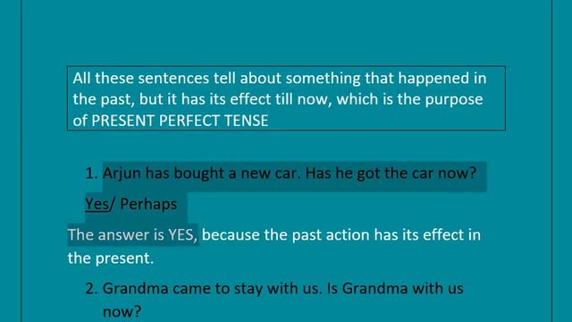 Present Perfect Tense Grammar смотреть онлайн