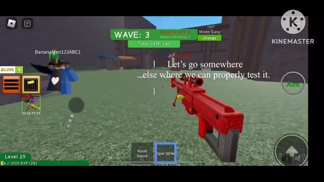 Trying out the nerf viper strike on Roblox zombie attack. смотреть онлайн