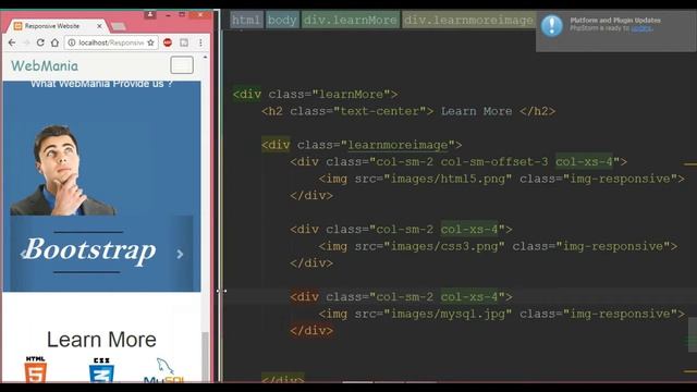 Bootstrap Complete Responsive website Tutorial part#4 in Hindi/Urdu смотреть онлайн