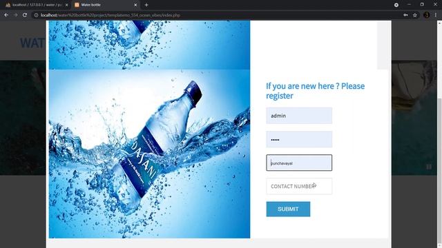 WATER MANAGEMENT SYSTEM PHP , HTML CSS смотреть онлайн