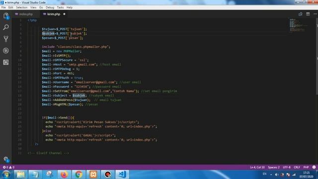 Membuat Aplikasi Kirim Email dengan PHP смотреть онлайн