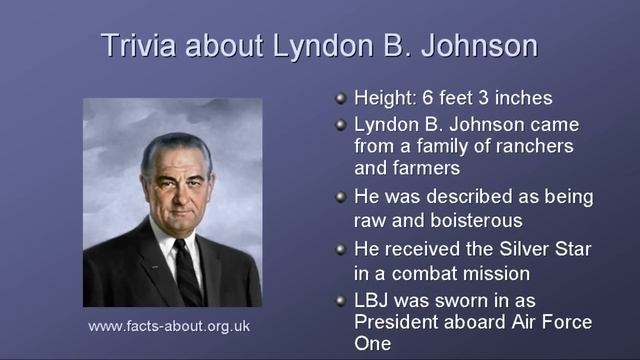 President Lyndon B Johnson Biography