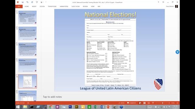 LULAC National Assembly Training - Electronic Voting Update смотреть онлайн