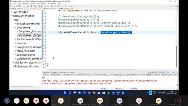 Dropdowns _ WebTables #08 Selenium смотреть онлайн