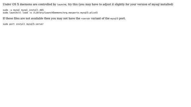 DevOps & SysAdmins: Unable to start a MySQL server on Mac OS X (6 Solutions!!) смотреть онлайн