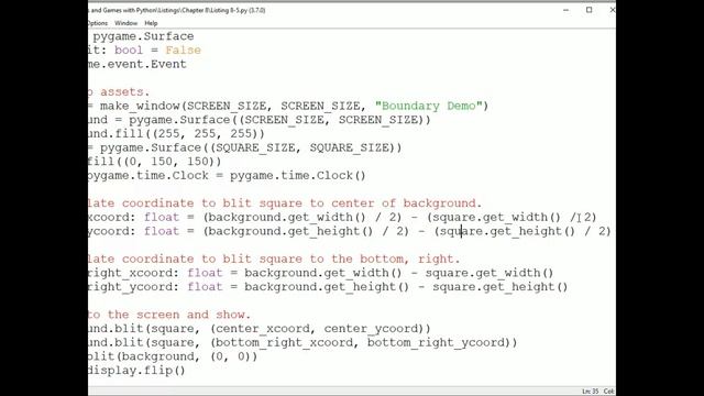 Put sprites where you want! Coordinates with pygame; No Music; Objects & Games w/ Python Ch 8 Vid смотреть онлайн