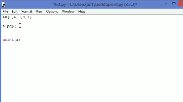 Methods of list in python 3 смотреть онлайн