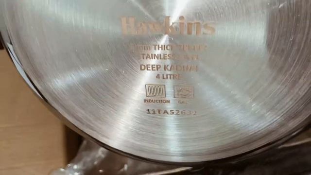 Unboxing Hawkins Tri-Ply Stainless Steel Induction Compatible Deep Kadhai Deep-Fry Pan 4 Litre смотреть онлайн