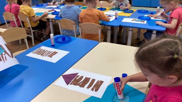 Аппликация «Деревянный дом» смотреть онлайн