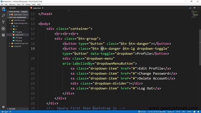 Split Button in Bootstrap (Hindi) смотреть онлайн