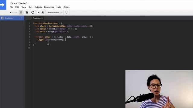 Google Apps Script For Loop vs For Each Loop смотреть онлайн