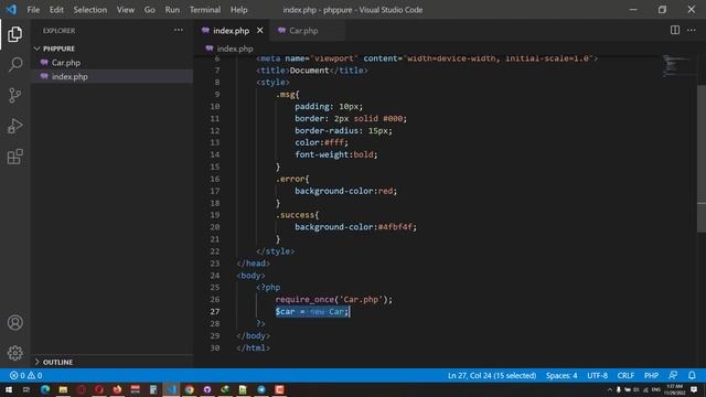 49- PHP Class and Object and Access Modifire смотреть онлайн
