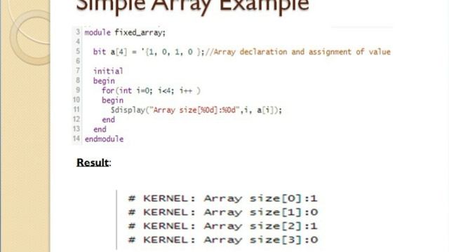 SystemVerilog Tutorial[02]:What is fixed size array? смотреть онлайн