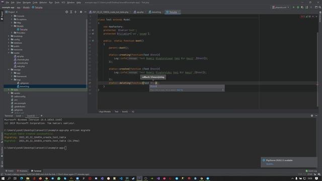 Laravel Model Observers(LifeCycle Hooks) смотреть онлайн