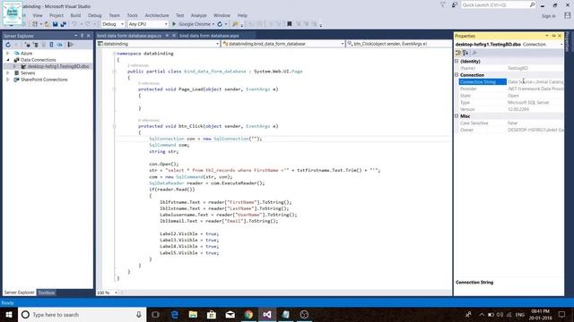 How to solve connection string error in asp.net || visual studio 2015 #error tutorials 4 смотреть онлайн