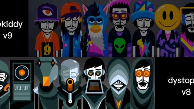 incredibox wekiddy vs dystopia | mix v9 - v8 all bonuss смотреть онлайн