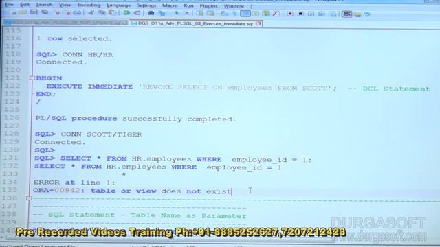 Oracle Tutorial||onlinetraining||pl/sql|| Execute Immediate part-1 by Basha смотреть онлайн
