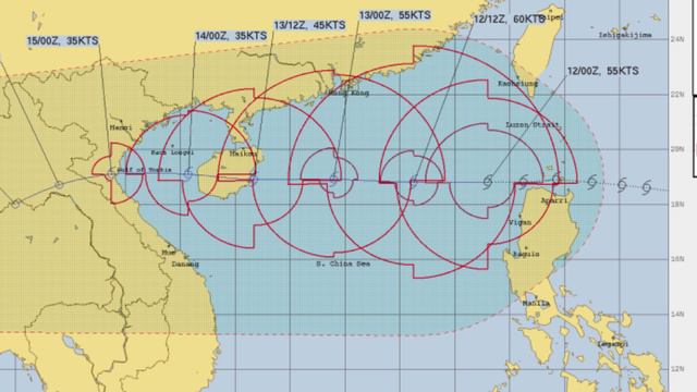 Kompasu (Maring) entering the South China Sea - Oct 12th 2021 смотреть онлайн