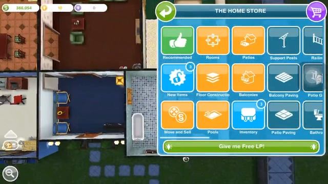 The Sims Freeplay - Back To The Wall ‘Add New Flooring’ смотреть онлайн