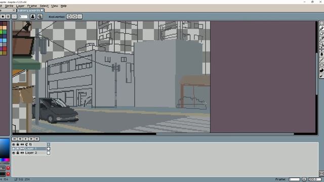 Aseprite Pixelart Speed Paint [01] - The Bakery