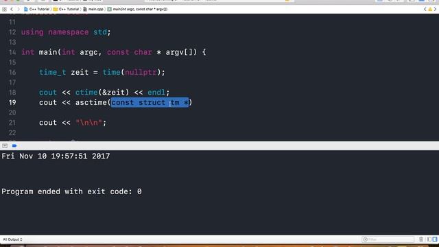 C++ mit Xcode programmieren - Datum und Uhrzeit (Teil 4: Die Funktion ctime() verwenden) смотреть онлайн