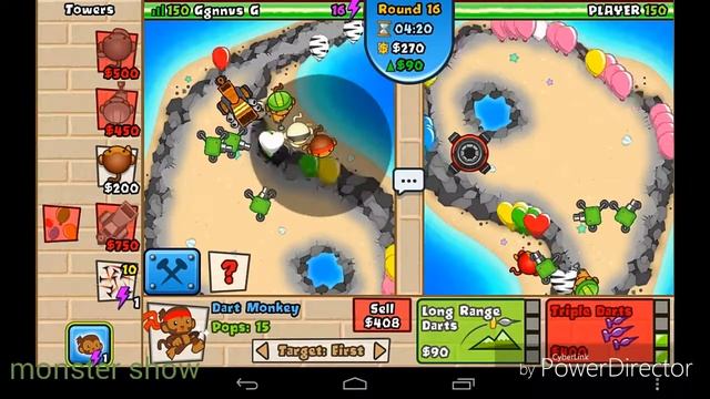 Обзор игры обезьяны против шариков Bloons TD Battle
